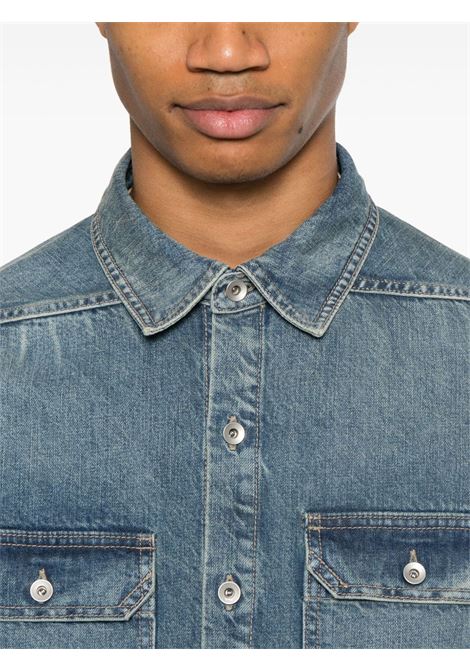 Camicia in denim blu Rick Owens DRKSHDW - uomo RICK OWENS DRKSHDW | DU01E3755DWB06